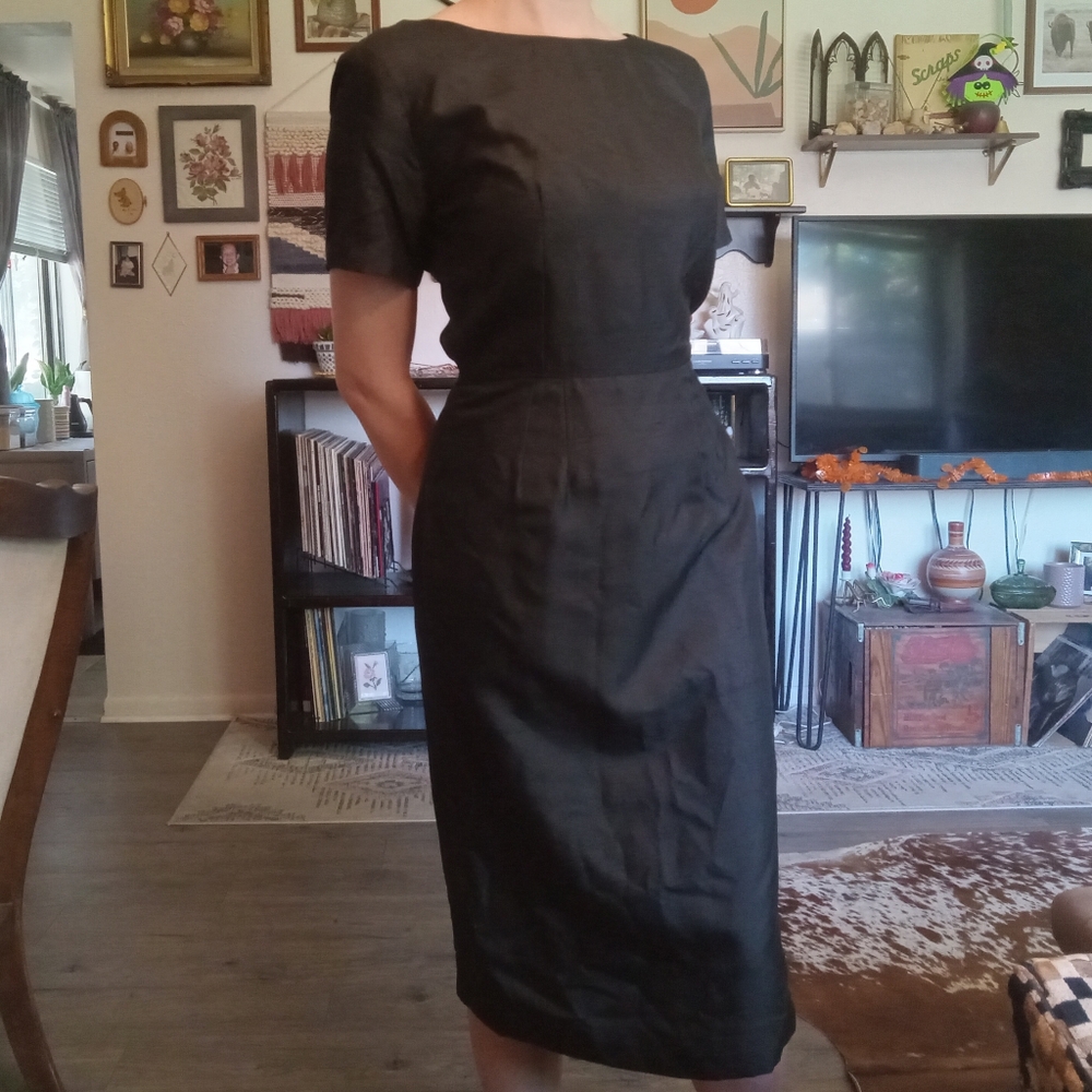 Rare 1950s Waldman Silk Cocktail Dress